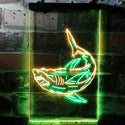 ADVPRO Shark  Dual Color LED Neon Sign st6-i3730 - Green & Yellow