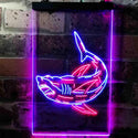 ADVPRO Shark  Dual Color LED Neon Sign st6-i3730 - Red & Blue