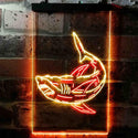 ADVPRO Shark  Dual Color LED Neon Sign st6-i3730 - Red & Yellow