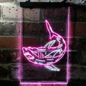 ADVPRO Shark  Dual Color LED Neon Sign st6-i3730 - White & Purple