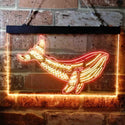 ADVPRO Whale Ocean Display Room Dual Color LED Neon Sign st6-i3733 - Red & Yellow