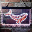 ADVPRO Whale Ocean Display Room Dual Color LED Neon Sign st6-i3733 - White & Orange