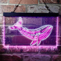 ADVPRO Whale Ocean Display Room Dual Color LED Neon Sign st6-i3733 - White & Purple