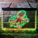 ADVPRO Octopus Ocean Display Room Dual Color LED Neon Sign st6-i3734 - Green & Red