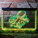 ADVPRO Octopus Ocean Display Room Dual Color LED Neon Sign st6-i3734 - Green & Yellow