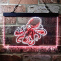 ADVPRO Octopus Ocean Display Room Dual Color LED Neon Sign st6-i3734 - White & Red