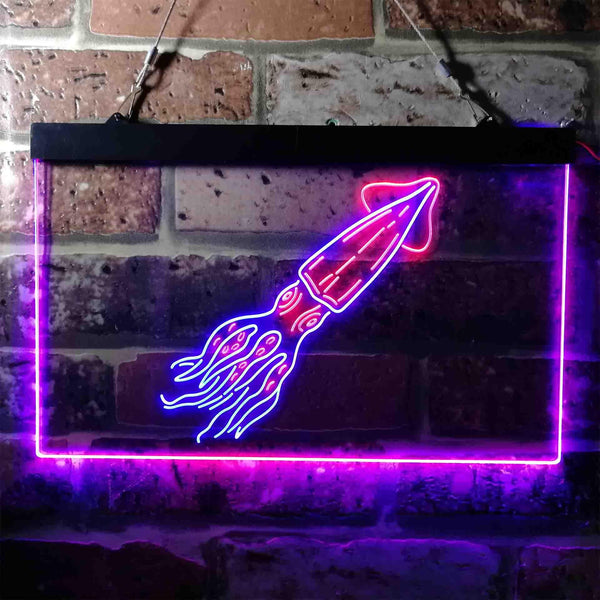 ADVPRO Squid Ocean Display Room Dual Color LED Neon Sign st6-i3735 - Blue & Red