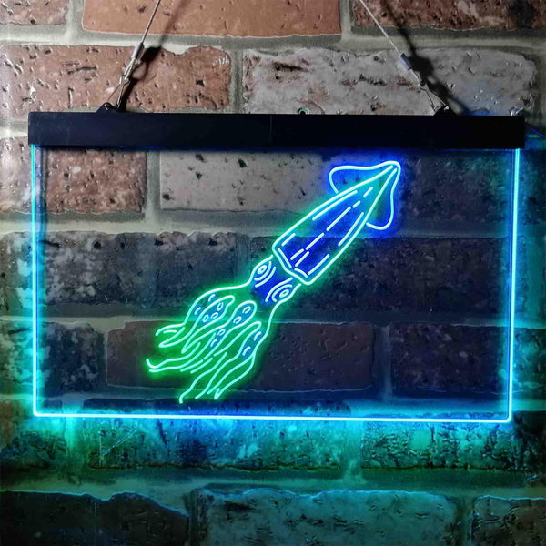 ADVPRO Squid Ocean Display Room Dual Color LED Neon Sign st6-i3735 - Green & Blue