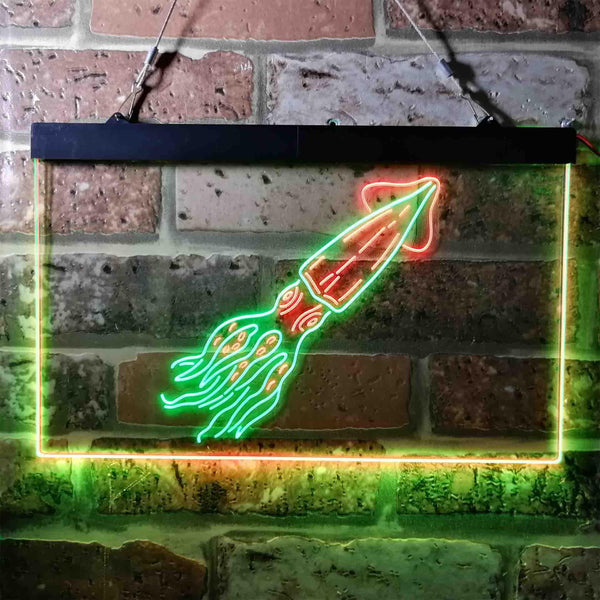 ADVPRO Squid Ocean Display Room Dual Color LED Neon Sign st6-i3735 - Green & Red