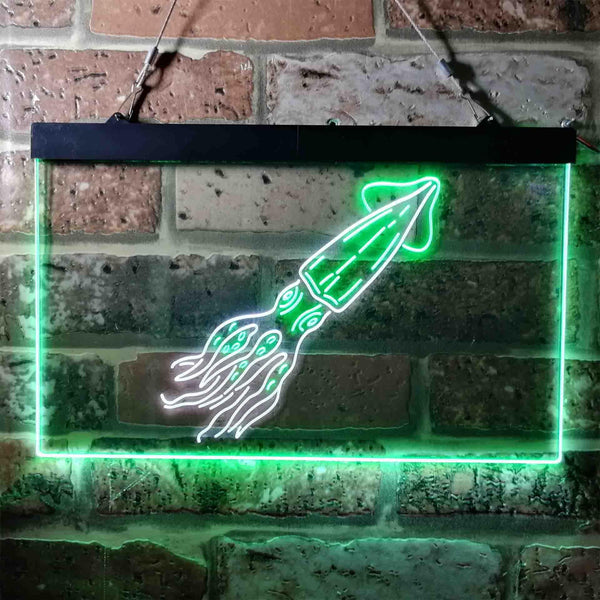 ADVPRO Squid Ocean Display Room Dual Color LED Neon Sign st6-i3735 - White & Green
