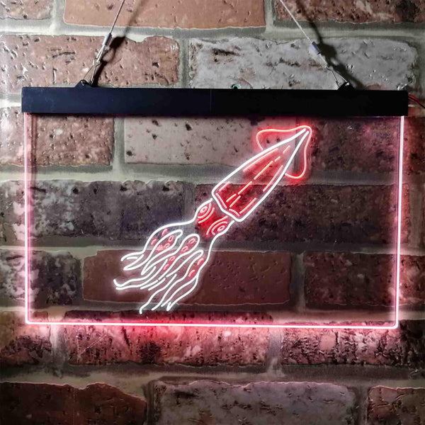 ADVPRO Squid Ocean Display Room Dual Color LED Neon Sign st6-i3735 - White & Red