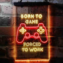 ADVPRO Born to Game Room  Dual Color LED Neon Sign st6-i3740 - Red & Yellow