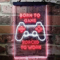 ADVPRO Born to Game Room  Dual Color LED Neon Sign st6-i3740 - White & Red