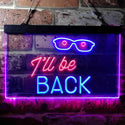 ADVPRO I'll be Back Quote Room Decoration Dual Color LED Neon Sign st6-i3743 - Red & Blue