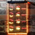 ADVPRO Eyelash Style Natural Cat Open Doll Eyes Beauty Salon  Dual Color LED Neon Sign st6-i3744 - Red & Yellow