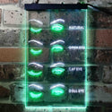 ADVPRO Eyelash Style Natural Cat Open Doll Eyes Beauty Salon  Dual Color LED Neon Sign st6-i3744 - White & Green