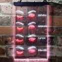 ADVPRO Eyelash Style Natural Cat Open Doll Eyes Beauty Salon  Dual Color LED Neon Sign st6-i3744 - White & Red