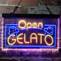 ADVPRO Gelato Open Shop Dual Color LED Neon Sign st6-i3748 - Blue & Yellow