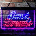 ADVPRO Sweet Dreams Moon Star Bedroom Dual Color LED Neon Sign st6-i3753 - Blue & Red