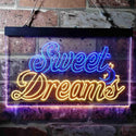 ADVPRO Sweet Dreams Moon Star Bedroom Dual Color LED Neon Sign st6-i3753 - Blue & Yellow