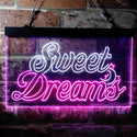 ADVPRO Sweet Dreams Moon Star Bedroom Dual Color LED Neon Sign st6-i3753 - White & Purple