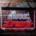 ADVPRO Sweet Dreams Moon Star Bedroom Dual Color LED Neon Sign st6-i3753 - White & Red