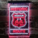 ADVPRO Missouri Historic Route US 66  Dual Color LED Neon Sign st6-i3763 - White & Red
