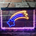 ADVPRO Falling Star Room Kid Bedroom Display Dual Color LED Neon Sign st6-i3772 - Blue & Yellow