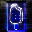 ADVPRO Ice Cream Bar Cafe  Dual Color LED Neon Sign st6-i3777 - White & Blue