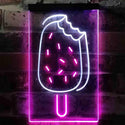 ADVPRO Ice Cream Bar Cafe  Dual Color LED Neon Sign st6-i3777 - White & Purple