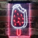 ADVPRO Ice Cream Bar Cafe  Dual Color LED Neon Sign st6-i3777 - White & Red