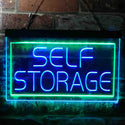 ADVPRO Self Storage Business Display Dual Color LED Neon Sign st6-i3782 - Green & Blue