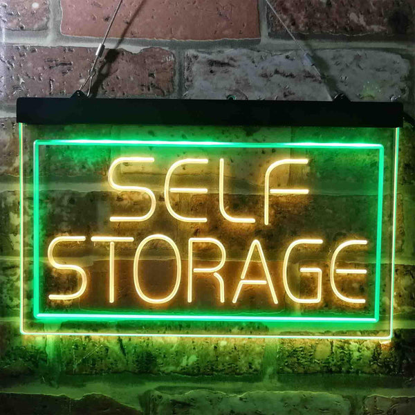 ADVPRO Self Storage Business Display Dual Color LED Neon Sign st6-i3782 - Green & Yellow