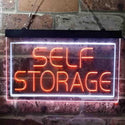 ADVPRO Self Storage Business Display Dual Color LED Neon Sign st6-i3782 - White & Orange