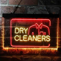 ADVPRO Dry Cleaners Shirt Dual Color LED Neon Sign st6-i3783 - Red & Yellow