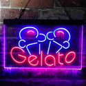 ADVPRO Gelato Shop Dual Color LED Neon Sign st6-i3786 - Blue & Red