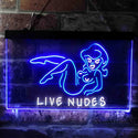 ADVPRO Live Nudes Lady Bar Dual Color LED Neon Sign st6-i3787 - White & Blue