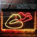 ADVPRO Smoking Lips Bad Bitch Dual Color LED Neon Sign st6-i3788 - Red & Yellow