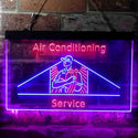 ADVPRO Air Conditioning Service Repairs Dual Color LED Neon Sign st6-i3789 - Red & Blue