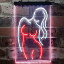 ADVPRO Sexy Girl Man Cave Garage Display  Dual Color LED Neon Sign st6-i3791 - White & Red