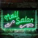 ADVPRO Nail Salon Dual Color LED Neon Sign st6-i3797 - White & Green