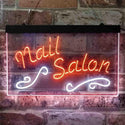 ADVPRO Nail Salon Dual Color LED Neon Sign st6-i3797 - White & Orange