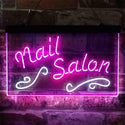 ADVPRO Nail Salon Dual Color LED Neon Sign st6-i3797 - White & Purple
