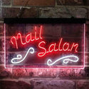 ADVPRO Nail Salon Dual Color LED Neon Sign st6-i3797 - White & Red