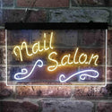 ADVPRO Nail Salon Dual Color LED Neon Sign st6-i3797 - White & Yellow