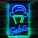 ADVPRO Gelato Ice Cream Shop  Dual Color LED Neon Sign st6-i3802 - Green & Blue