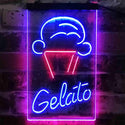 ADVPRO Gelato Ice Cream Shop  Dual Color LED Neon Sign st6-i3802 - Red & Blue