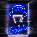 ADVPRO Gelato Ice Cream Shop  Dual Color LED Neon Sign st6-i3802 - White & Blue