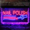 ADVPRO Nail Polish Dual Color LED Neon Sign st6-i3805 - Blue & Red