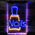 ADVPRO Nail Bottle Beauty Salon  Dual Color LED Neon Sign st6-i3806 - Blue & Yellow